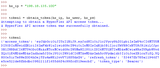 Figure 10 - Argument Variables for revoke_token() Function