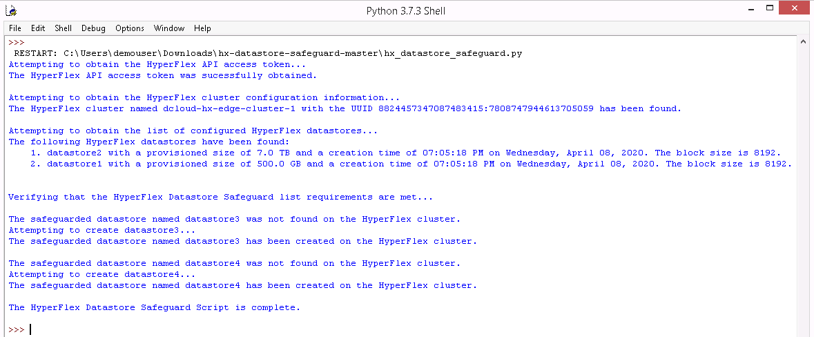 Missing Safeguarded Datastores
